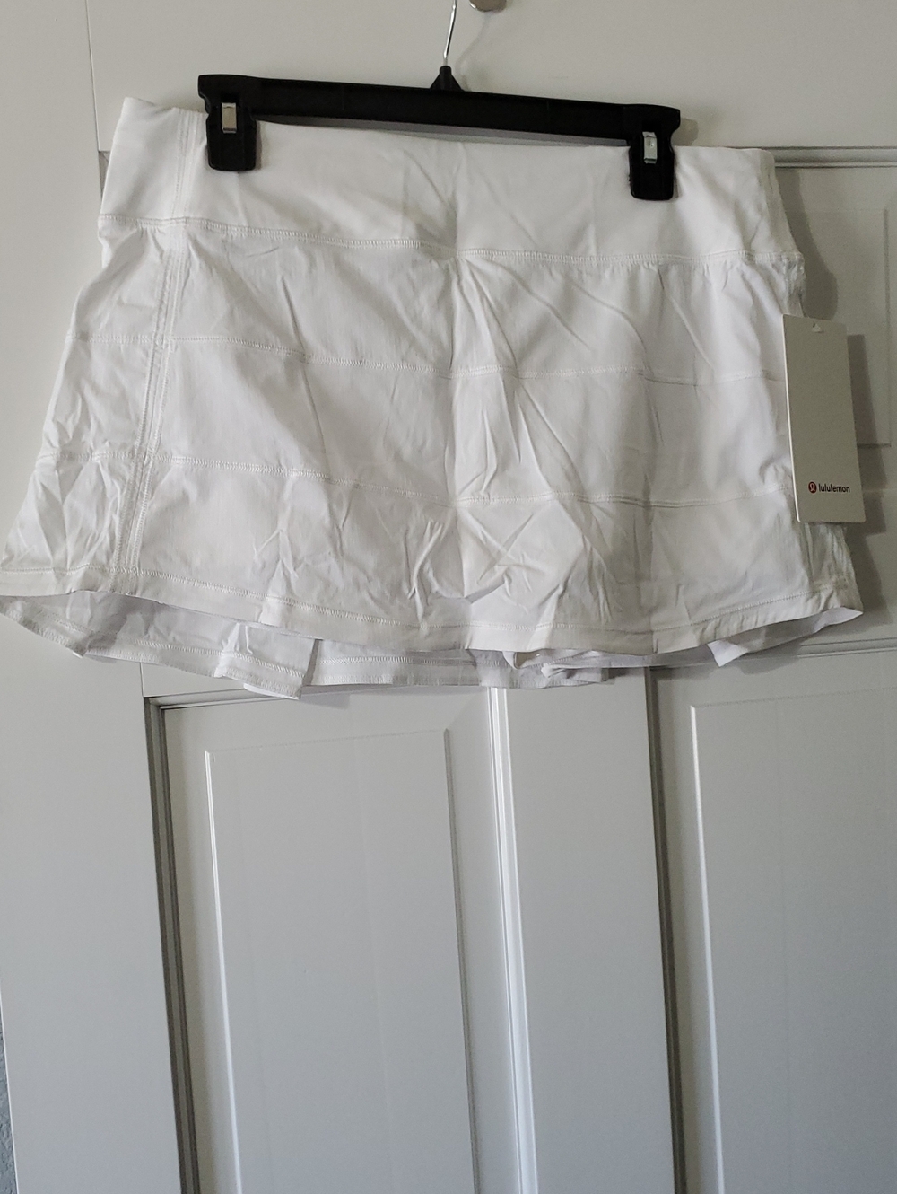 NWT lululemon Pace Rival MR Women's Sz 10 White Athletic Skirt